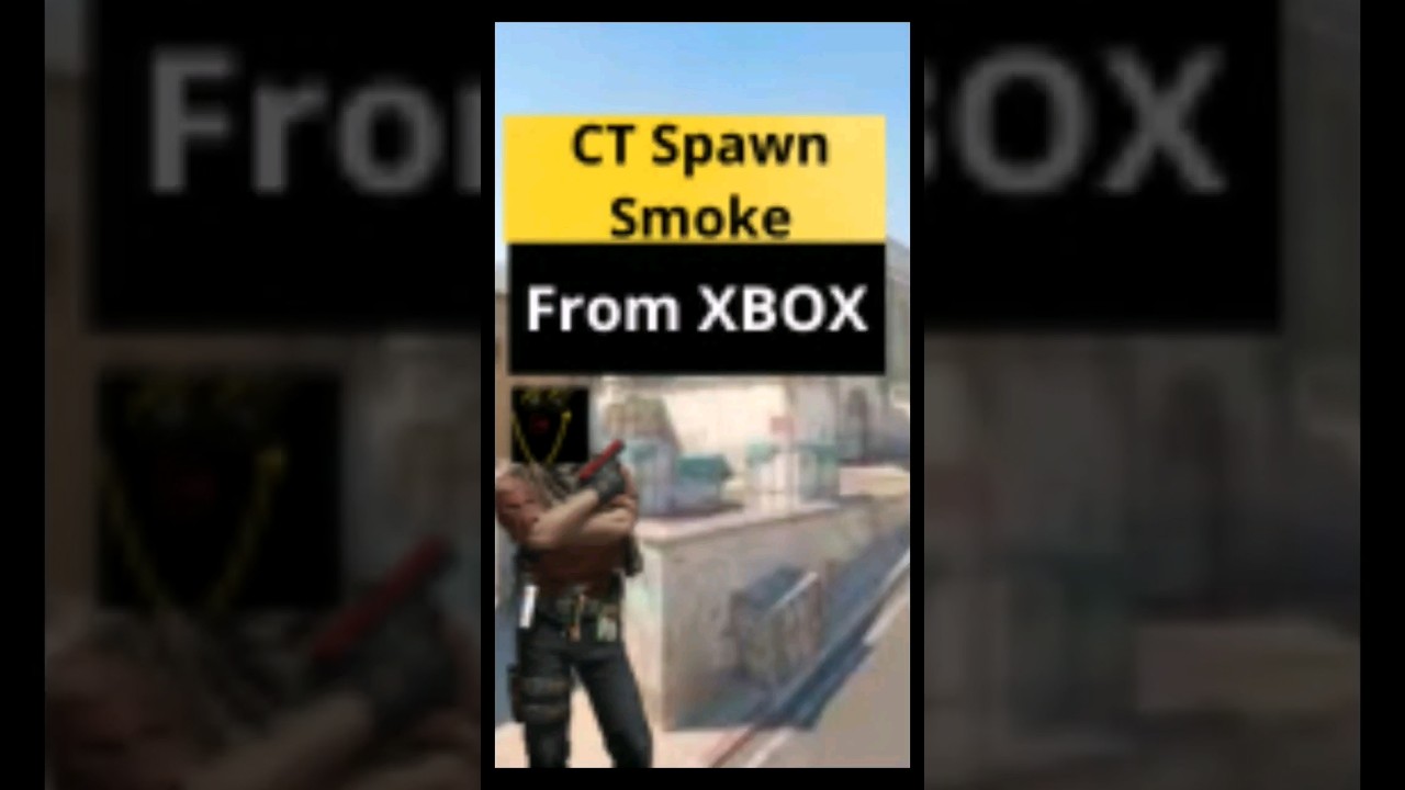 INSANE CT Spawn Smoke from XBOX in Dust 2 #cs2 #dust2 #shorts