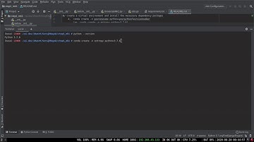 Python: creating virtual environment using conda and installing packages from requirements.txt file
