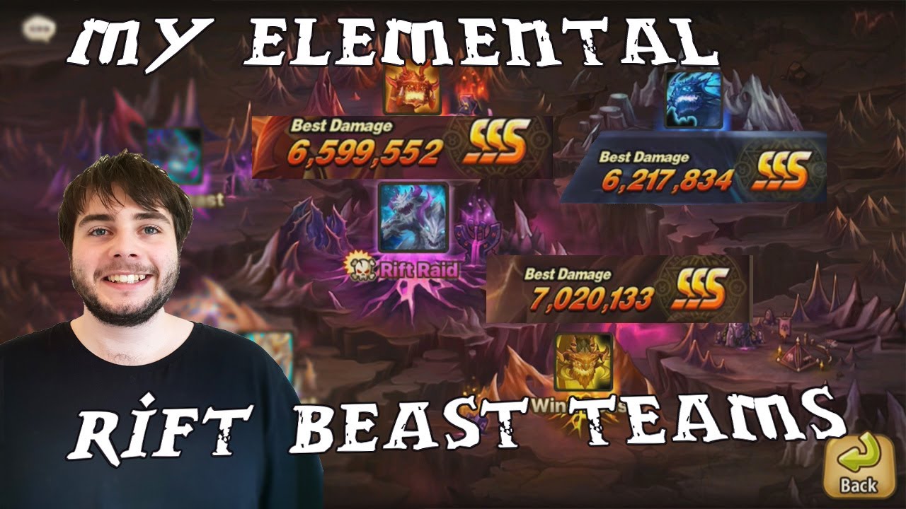 My Own Elemental Rift Beast Teams      SSS Teams!