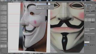Blender 2.6 Guy Fawkes Mask Timelapse screenshot 5