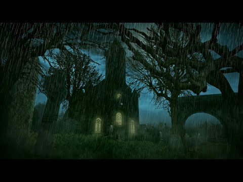 Halloween Ambience Church Graveyard - Scary Haunted House Werewolf Horror Sounds - Spooky & Creepy