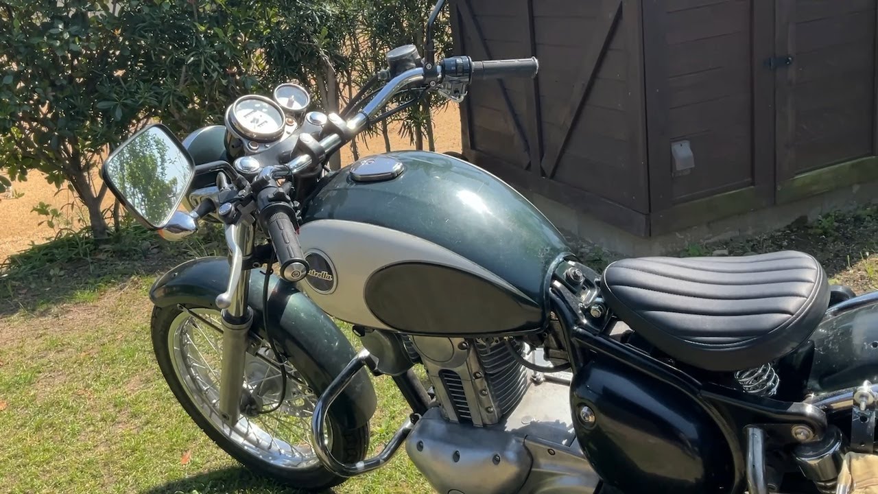 エストレヤ BJ250A ハリケーン ハンドルバー 80クラシック HB0079C-01。