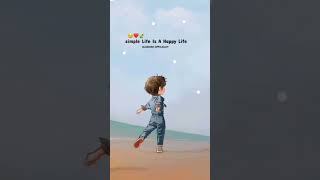 Single Life Is A Happy Life Status  short singles happylifesingleisbest