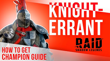 ⚜️KNIGHT ERRANT Guide: Build, Masteries🔥How to get FREE ➕ RAID Shadow Legends Code for Epic Champion