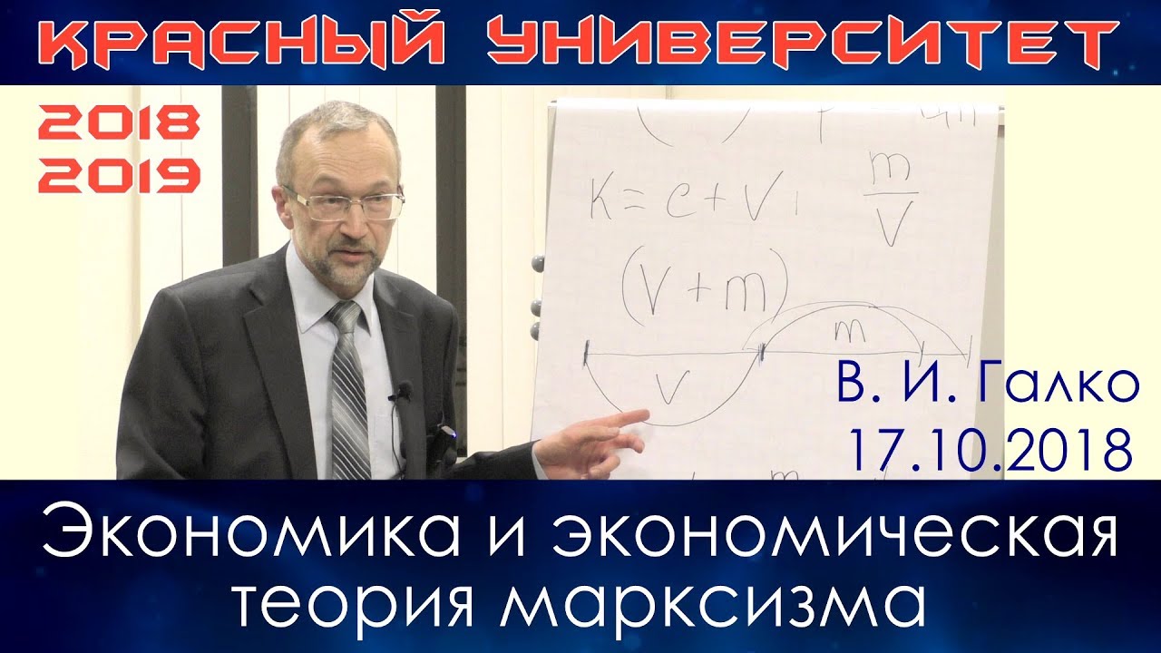 Экономика и экономическая теория марксизма. В.И.Галко. Красный ...