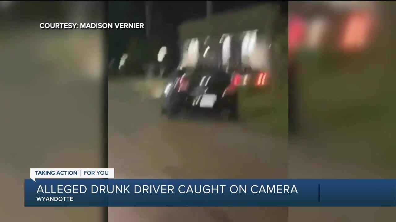 Alleged drunk driver caught on camera - YouTube
