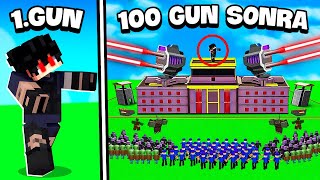 Minecraftta 100 Gün Zombi̇ Salgininda Hayatta Kaldim