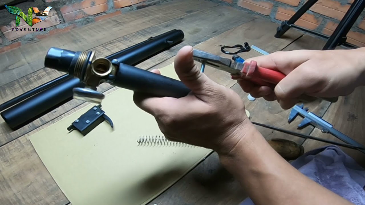How To Setup Trigger Air Gun - Air Gun Homemade Tutorial Step By Step  # Part 8