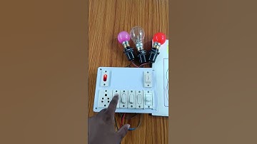 4 switch 1 socket 1 fan regulator 1 fuse 1 indicator ka use krke 3 bulb connection #boardwiring