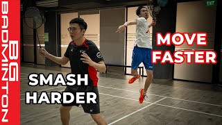 How to Do the DOUBLES SMASHING Footwork @Bgbadminton