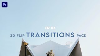 Premiere Pro Templates 3D Flip Transitions Pack