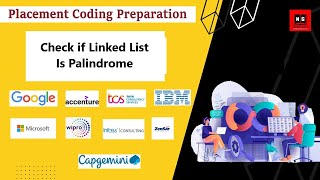 Check if Linked List Is Palindrome | Placement Coding Questions on Python | Placement Preparation
