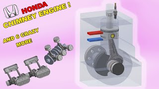 How the Honda Chimney Engine Works in 3D. 🧠