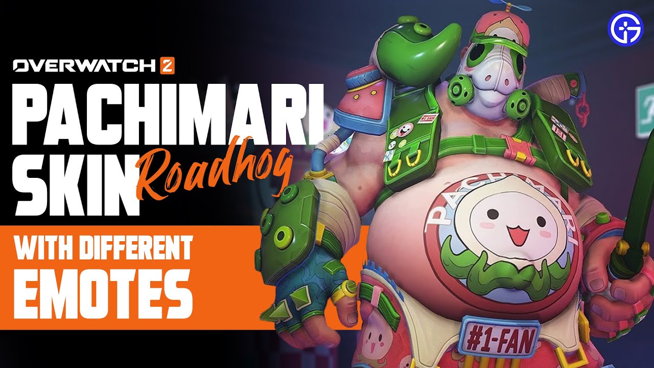 Roadrog Roadhog Pachimari Skin with Different Emotes | Overwatch 2 - YouTube