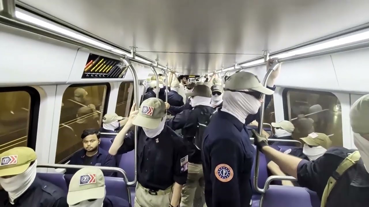 Masked Patriot Front white nationalists stage July 4 march in DC