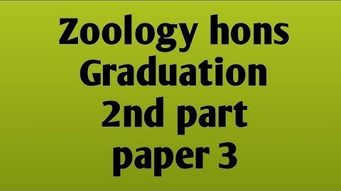 zoology hons ll part2 ll session 2019-2022 llpaper 3