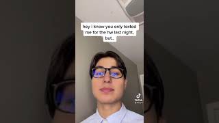 KIO CYR “I know you only texted me for the hw” tiktok TREND