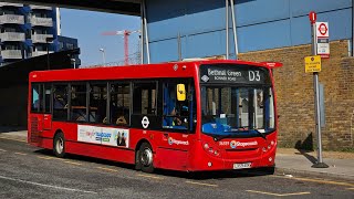 Full Journey on the Route D3 (36359 LX59AOK) Alexander Dennis Enviro 200 Stagecoach London
Here we have a London bus route called the D3 which basically goes through the nice docklands like canary wharf and wapping and the letter D pretty much means docklands and this one was quite a unique and interesting route to film as this route goes through different obstacles and serves areas that are quite interesting! The route goes from Leamouth to Bethnal Green via Canary Wharf, Westferry, Limehouse, Wapping, Shadwell, Whitechapel and Bethnal Green.
Unfortunately this route has been taken over by Go-Ahead London which are using electrics and its a shame stagecoach lost it.
Made by SouthLondonBuses Full Journey on the Route D3 (36359 LX59AOK) Alexander Dennis Enviro 200 Stagecoach London