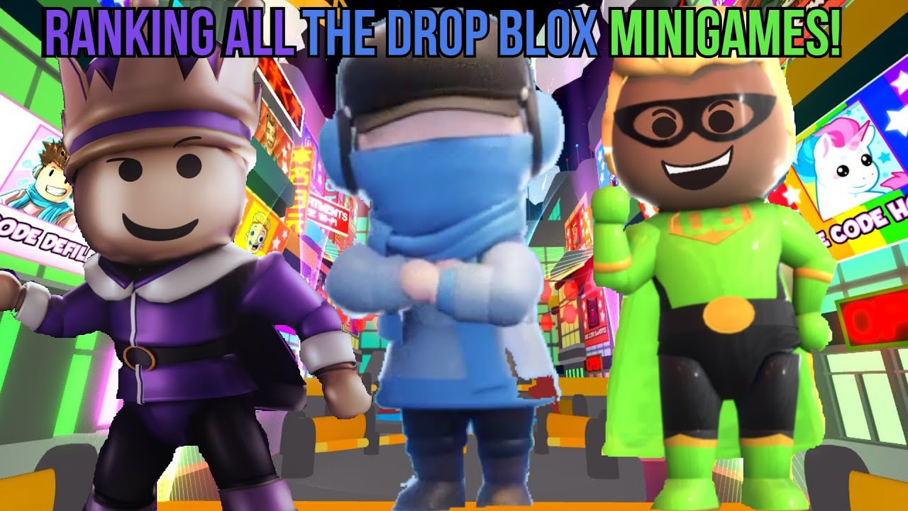 Ranking all the Drop blox minigames! (Roblox)