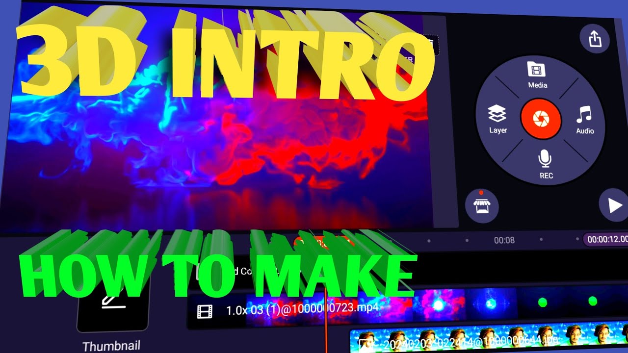 how to make youtube video 3D intro kasari banaune youtube video ko lagi ...