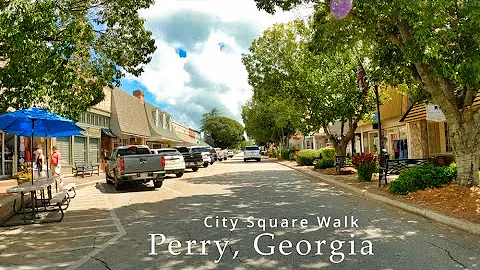 Perry, Georgia - Walking The City Square | 4K/60fps