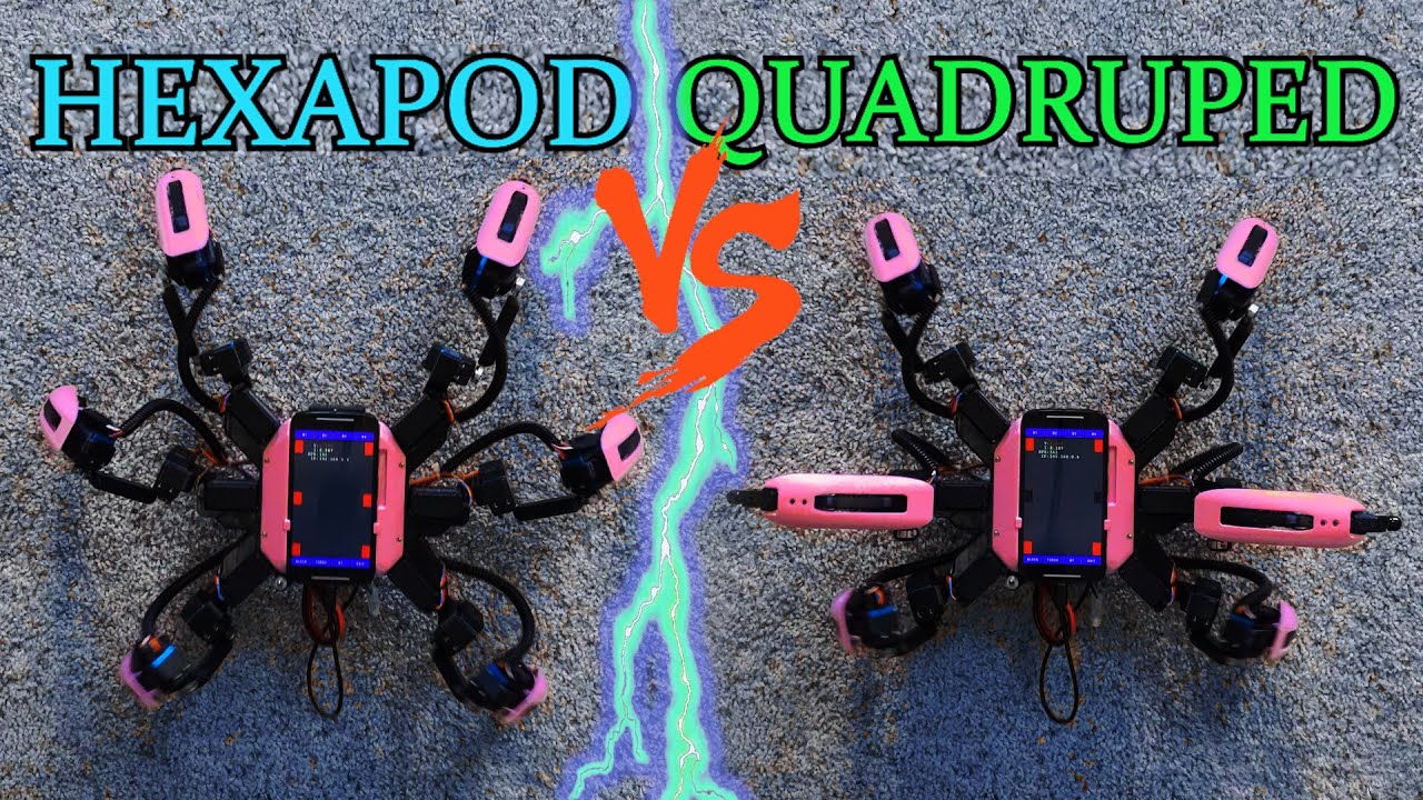 HEXAPOD or QUADRUPED? Hexapod Robot Imitating Quadruped Moves.