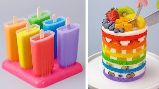 How To Make the Best Ever Rainbow Cake | Easy Dessert Recipes For Your Family | So Tasty Cake