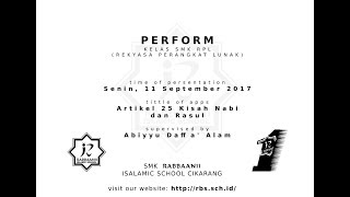 Perform Abiyyu Daffa' Alam - Persentasi Aplikasi Mobile 25 Kisah Nabi & Rosul | 11 September 2017 screenshot 5
