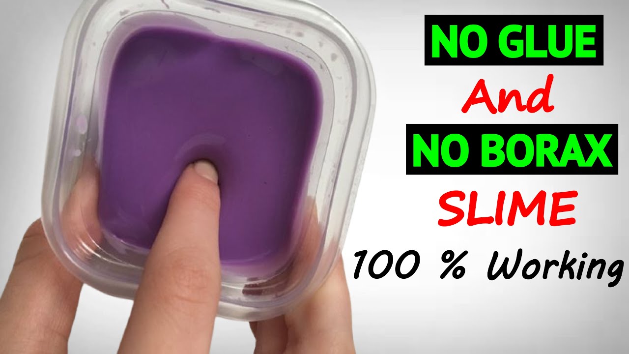 TESTING NO GLUE NO BORAX SLIME ASMR/ HOW TO MAKE SLIME WITHOUT GLUE OR ...