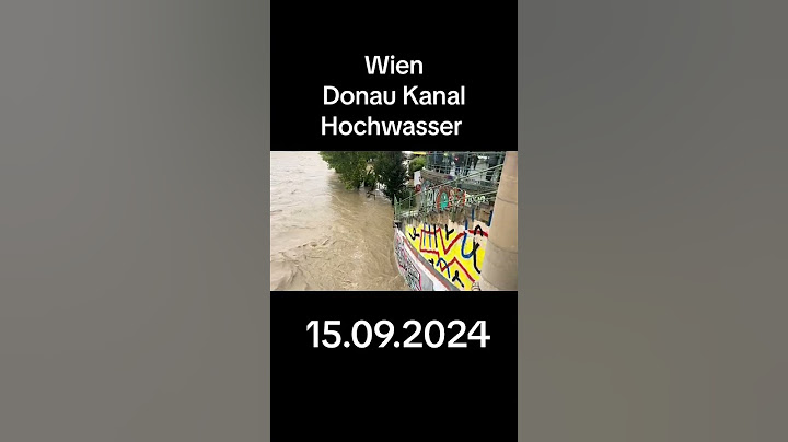 Wien Hochwasser Donau Kanal 15.09.2024 #hochwasser #wien #donau