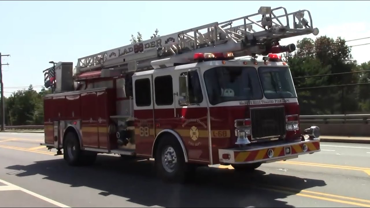 Marcus Hook Trainer Fire Company Ladder 68 Responding - YouTube