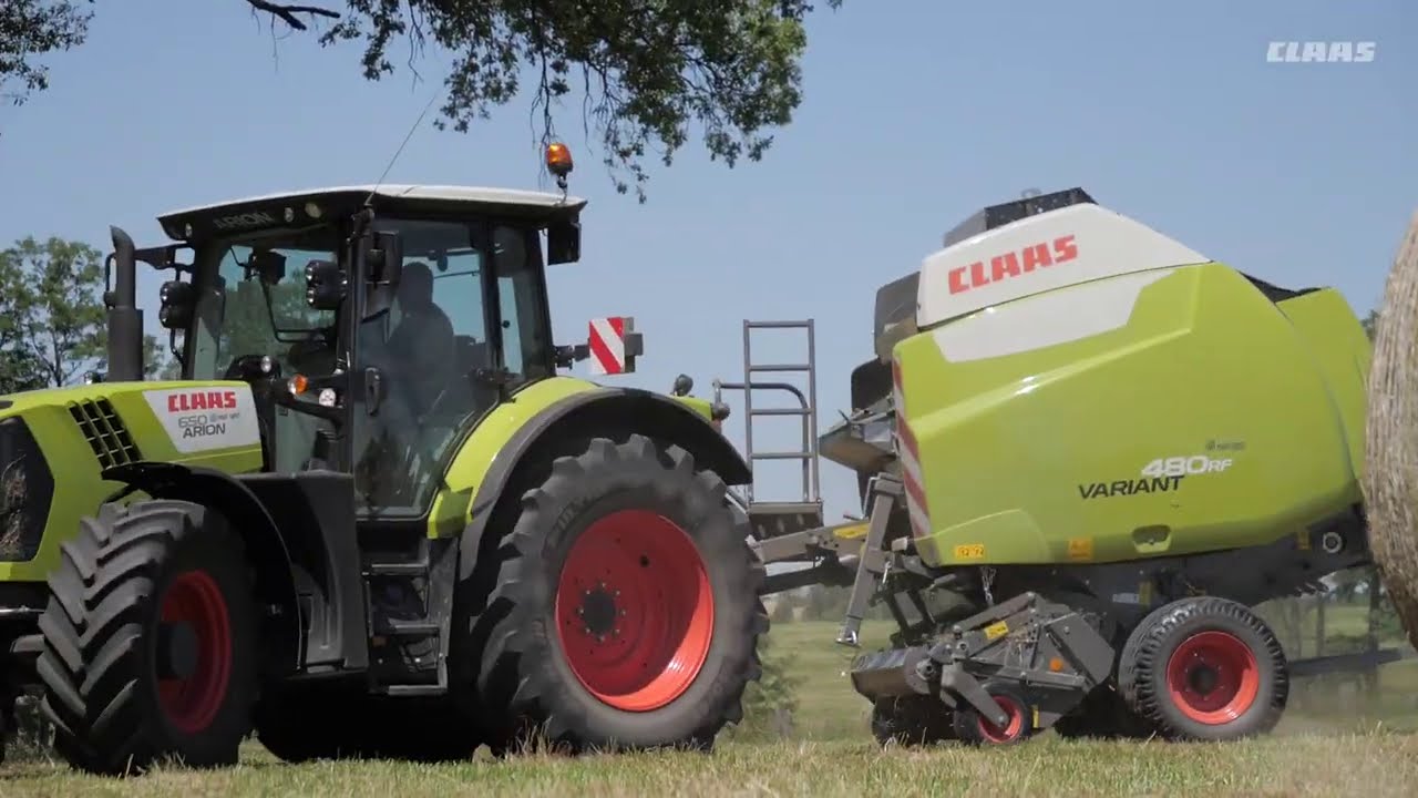 Une démonstration presse CLAAS VARIANT 480RF par le concessionnaire CLAAS PAGOT CAPUT