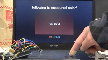 arduino.js × Color sensor