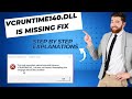 How To Fix Vcruntime140 Dll Is Missing Error Msvcp140 1 Dll Missing Windows 11 10 8 7 Tutorial mp3