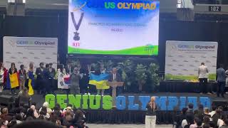 The Silver Award Receiving Ceremony in the Robotics Genius Olympiad