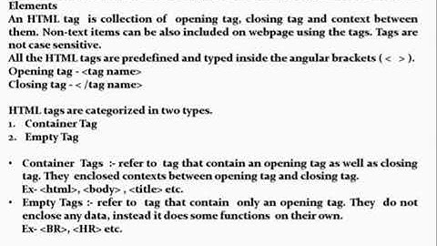 Basic HTML Elements (Part 1)
