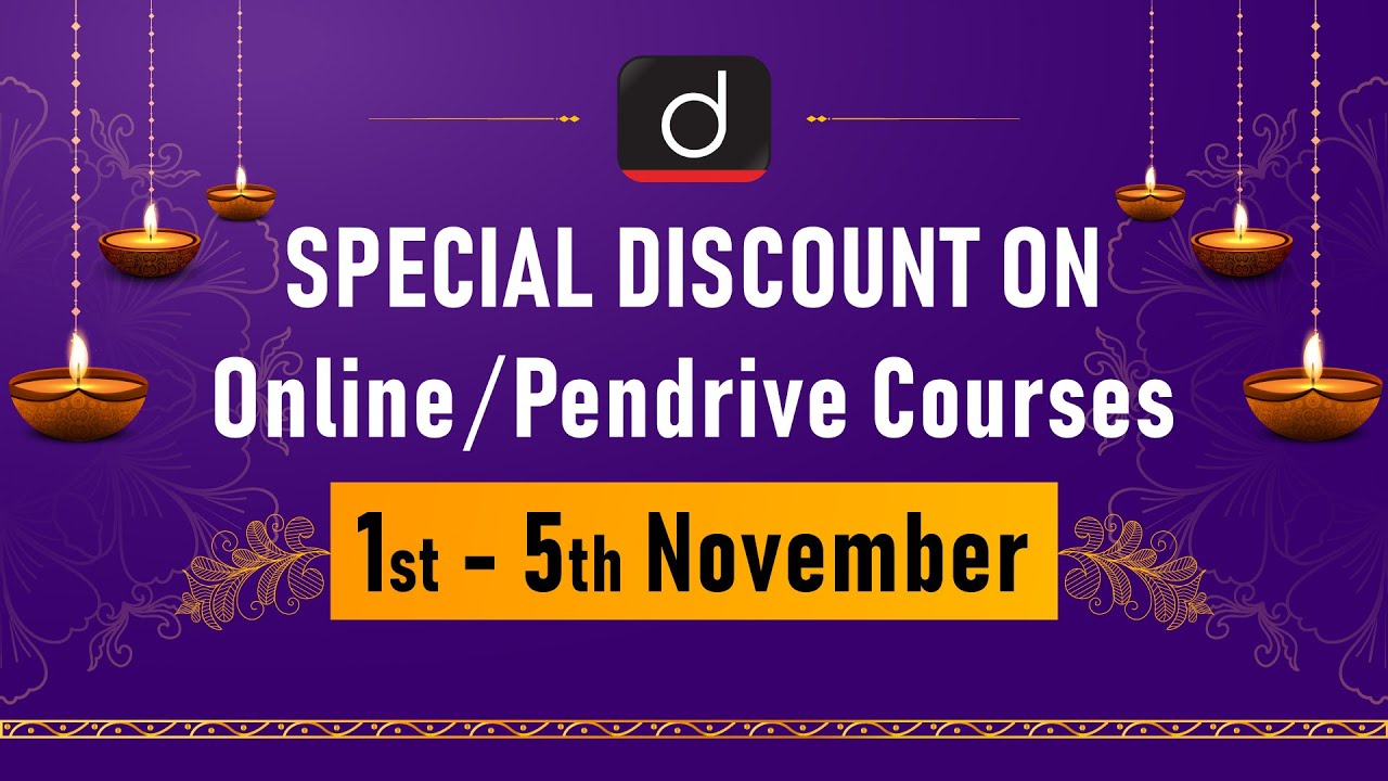 Drishti IAS Diwali offer : Special Discounts on Online & Pendrive Courses – Watch On YouTube