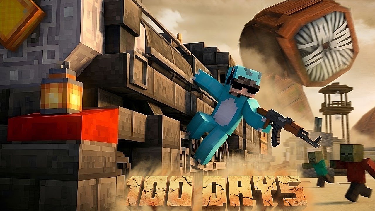 I Tried to Survive 100days in Minecraft Deadliest Desert😱