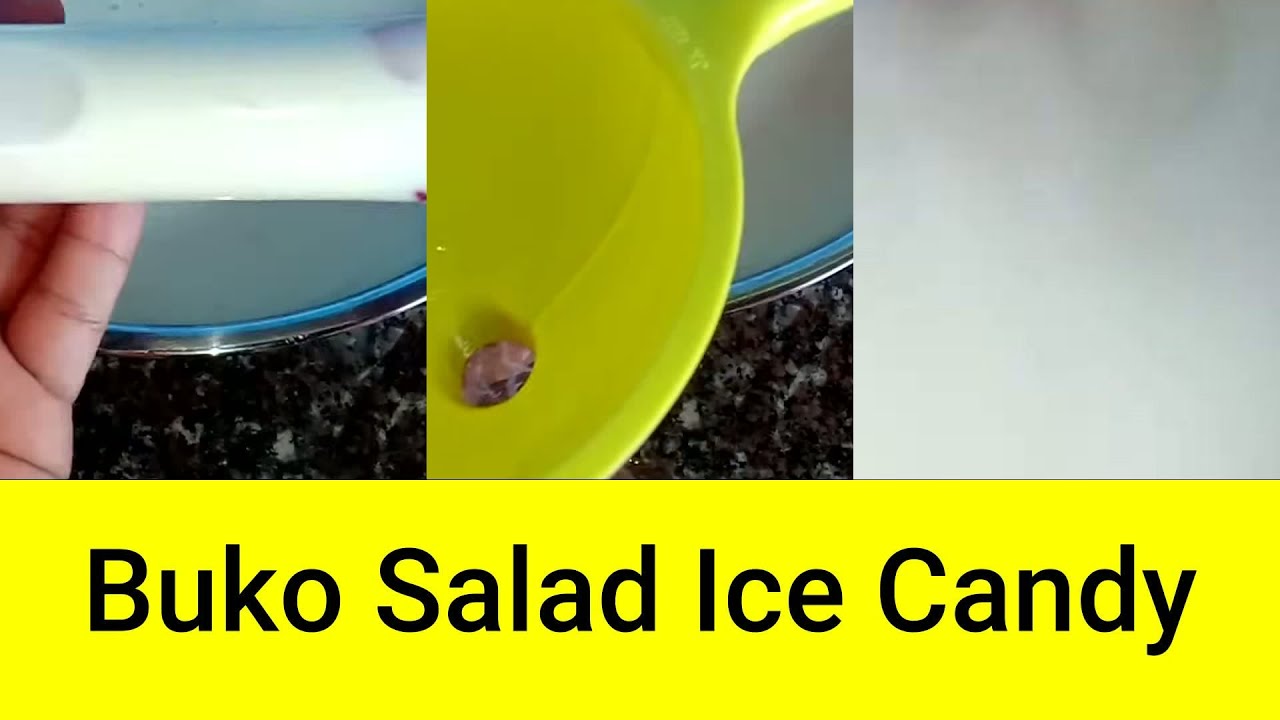 How To Make Creamy Buko Salad Ice Candy With Fresh Coconut Cream And Condensed Milk
