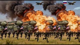 11 minutes ago! A US convoy of 7,450 nuclear missiles was completely destroyed by a Russian attack. screenshot 1