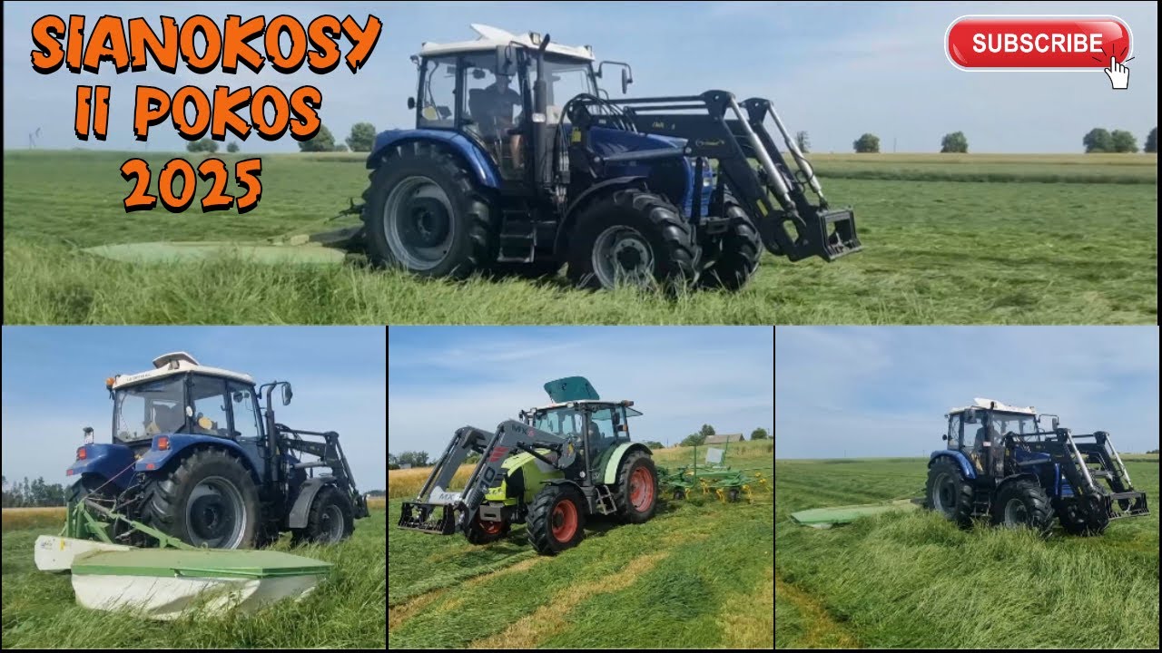 DRUGI POKOS 2025 🍀 FARMTRAC 7100 DT & CLAAS CELTIS 446 RX 🚜 SIANOKOSY 2025 😊 4K SAMASZ & PRONAR