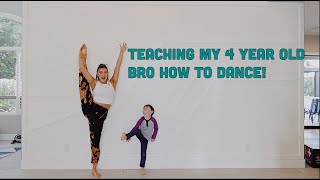 Teaching my 4 year old brother how to dance (FAIL)  Kalani Hilliker