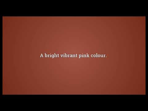 Hot pink Meaning