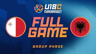 Group Phase | Malta v Albania | Full Basketball Game | FIBA U18 Women's EuroBasket 2026 Division C