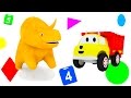 Apprendre les chiffres et les couleurs avec dino le dinosaure ethan le camion benne et tiny trucks