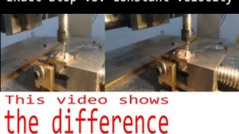 Exact Stop vs. Constant Velocity