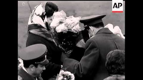 WELCOME FOR COSMONAUT BEREGOVOI   - NO SOUND