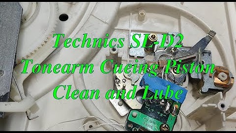 Technics SL-D2 - Part 2 Tonearm Cueing Piston Clean and Lube