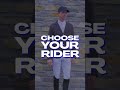 Choose Your Rider 👇 #ShowJumping #Horses