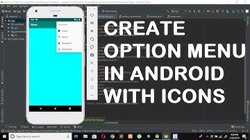 Option Menu in android with Icons |  Android studio tutorial | #android